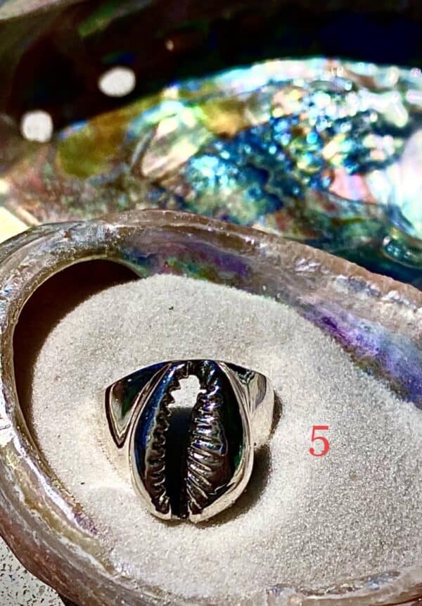 Cowrie Sterling Silver Ring