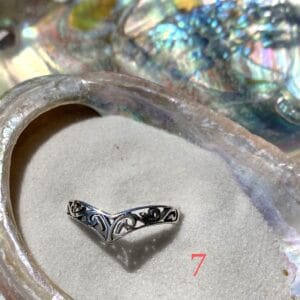 Latticed Chevron Sterling Silver Toe Ring